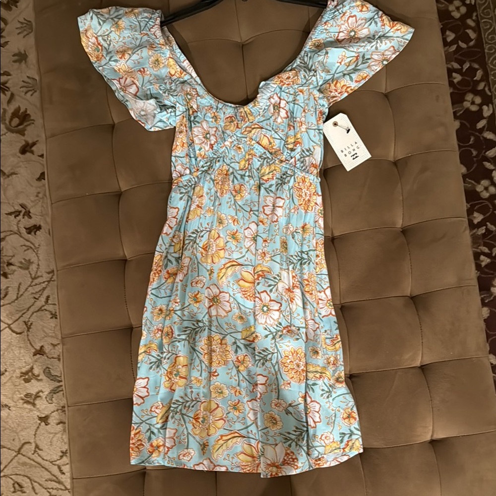 Floral Blue Dress